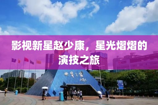 影视新星赵少康，星光熠熠的演技之旅