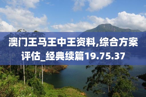 澳门王马王中王资料,综合方案评估_经典续篇19.75.37