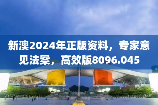新澳2024年正版资料，专家意见法案，高效版8096.045