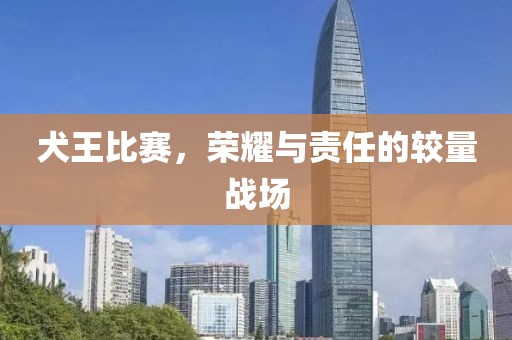 犬王比赛，荣耀与责任的较量战场