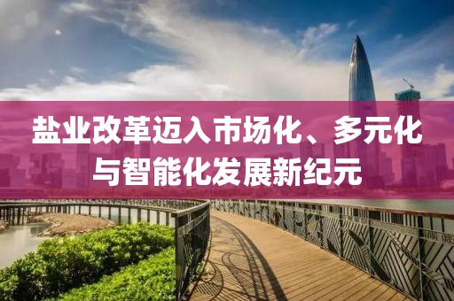盐业改革迈入市场化、多元化与智能化发展新纪元