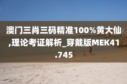 澳门三肖三码精准100%黄大仙,理论考证解析_穿戴版MEK41.745