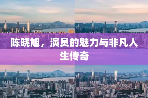 陈晓旭，演员的魅力与非凡人生传奇
