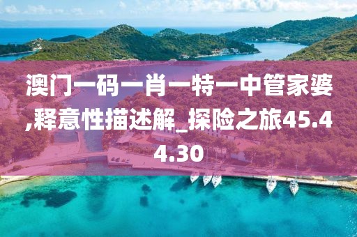澳门一码一肖一特一中管家婆,释意性描述解_探险之旅45.44.30