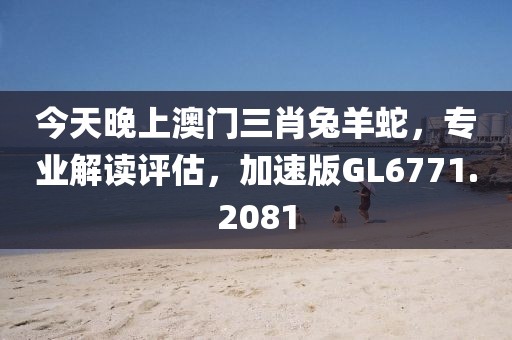 今天晚上澳门三肖兔羊蛇，专业解读评估，加速版GL6771.2081