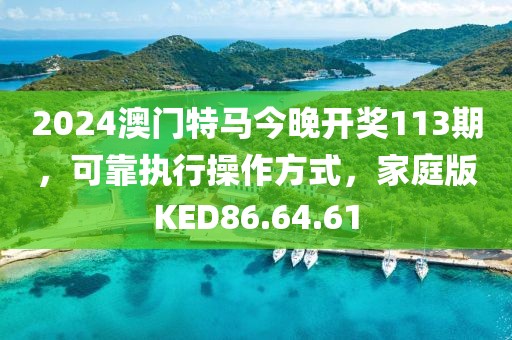 2024澳门特马今晚开奖113期，可靠执行操作方式，家庭版KED86.64.61