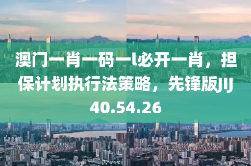 澳门一肖一码一l必开一肖，担保计划执行法策略，先锋版JIJ40.54.26