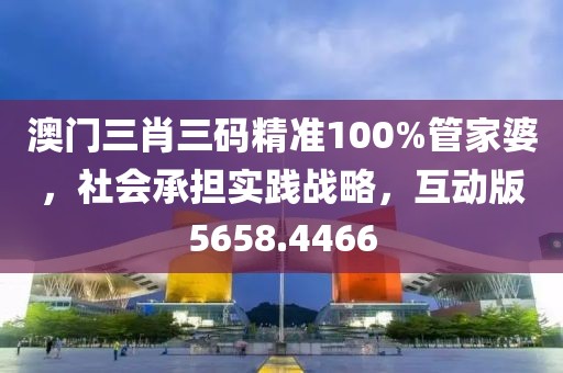 澳门三肖三码精准100%管家婆，社会承担实践战略，互动版5658.4466
