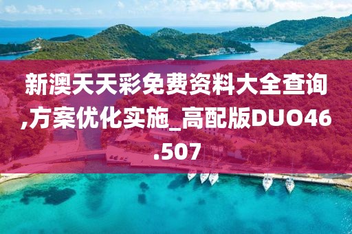 新澳天天彩免费资料大全查询,方案优化实施_高配版DUO46.507