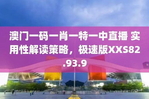 澳门一码一肖一特一中直播 实用性解读策略，极速版XXS82.93.9