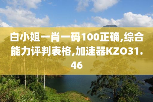 白小姐一肖一码100正确,综合能力评判表格,加速器KZO31.46