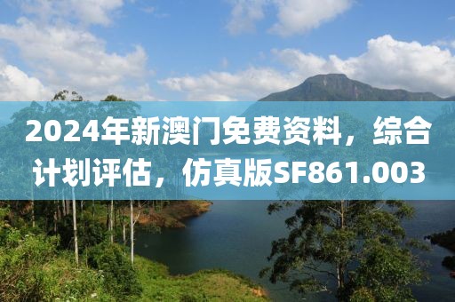 2024年新澳门免费资料，综合计划评估，仿真版SF861.003