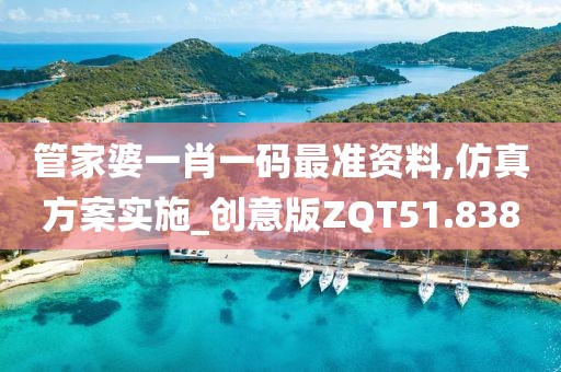 管家婆一肖一码最准资料,仿真方案实施_创意版ZQT51.838