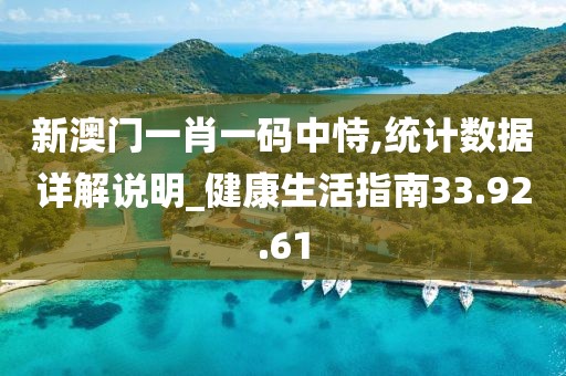 新澳门一肖一码中恃,统计数据详解说明_健康生活指南33.92.61