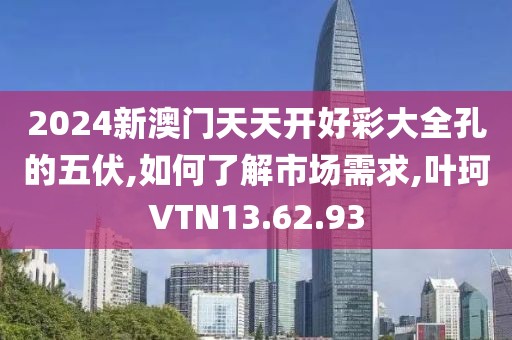 2024新澳门天天开好彩大全孔的五伏,如何了解市场需求,叶珂VTN13.62.93