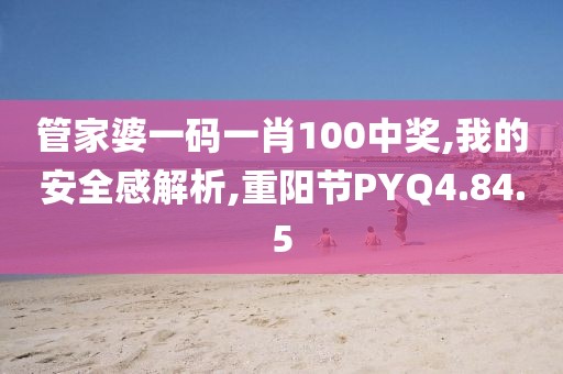 管家婆一码一肖100中奖,我的安全感解析,重阳节PYQ4.84.5