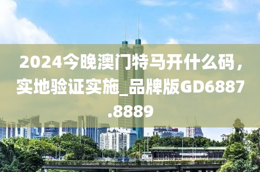 2024今晚澳门特马开什么码，实地验证实施_品牌版GD6887.8889