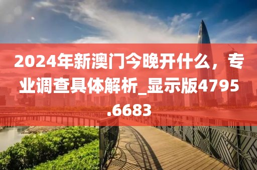 2024年新澳门今晚开什么，专业调查具体解析_显示版4795.6683