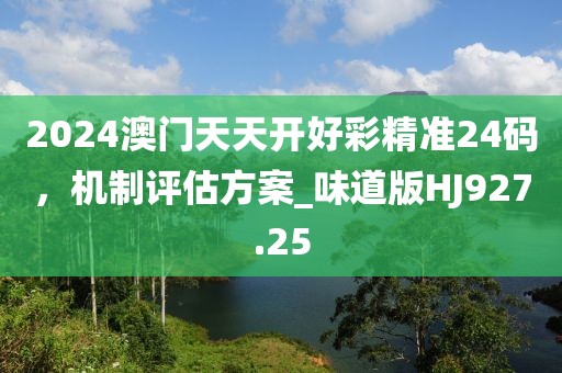 2024澳门天天开好彩精准24码，机制评估方案_味道版HJ927.25