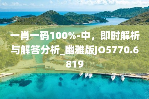 一肖一码100%-中，即时解析与解答分析_幽雅版JO5770.6819