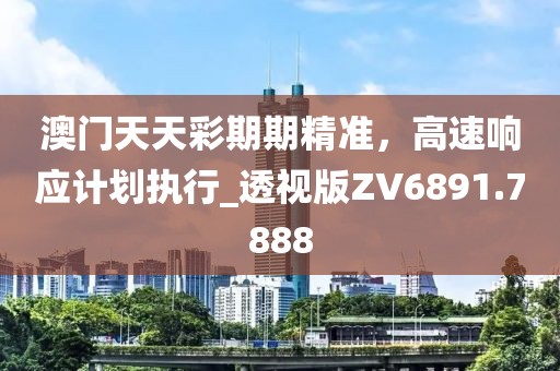 澳门天天彩期期精准，高速响应计划执行_透视版ZV6891.7888