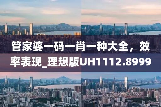 管家婆一码一肖一种大全，效率表现_理想版UH1112.8999