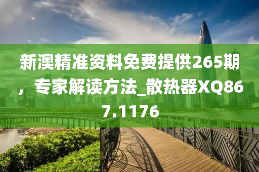 新澳精准资料免费提供265期，专家解读方法_散热器XQ867.1176