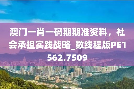 澳门一肖一码期期准资料，社会承担实践战略_数线程版PE1562.7509