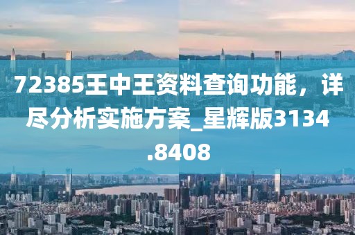 72385王中王资料查询功能，详尽分析实施方案_星辉版3134.8408