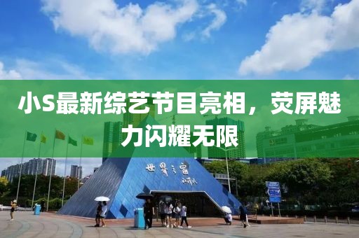 小S最新综艺节目亮相，荧屏魅力闪耀无限