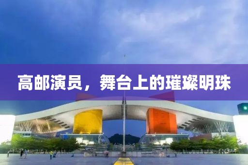 高邮演员，舞台上的璀璨明珠