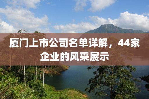 厦门上市公司名单详解，44家企业的风采展示