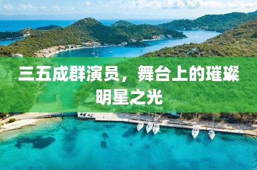 三五成群演员，舞台上的璀璨明星之光