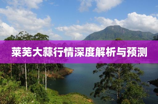 莱芜大蒜行情深度解析与预测