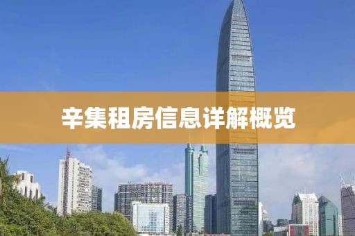 辛集租房信息详解概览