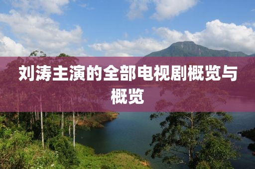 刘涛主演的全部电视剧概览与概览