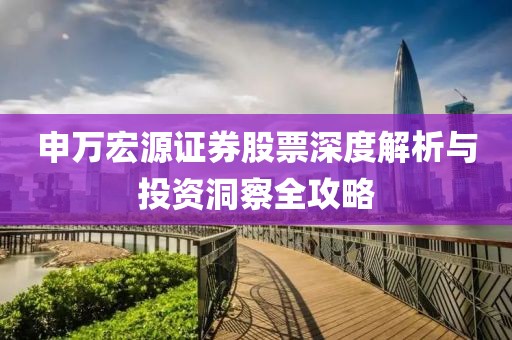 申万宏源证券股票深度解析与投资洞察全攻略
